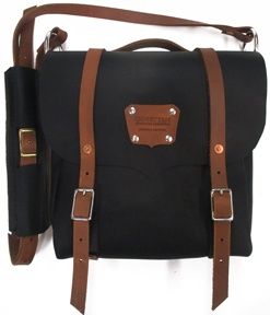 Leather Scout Bag, Colour: Black