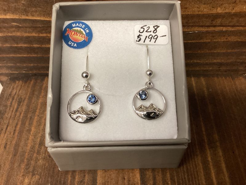#528 Round Mountain 3mm Earrings