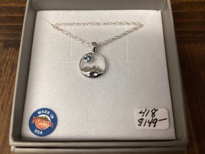 #418 Round Mountain 3mm Necklace