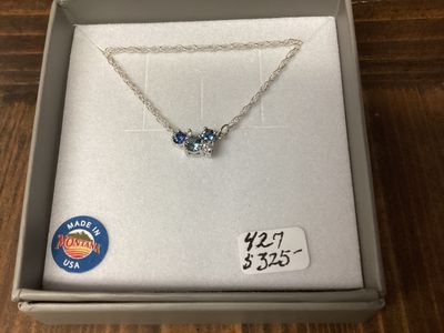 #427  5 Stone Cluster Necklace