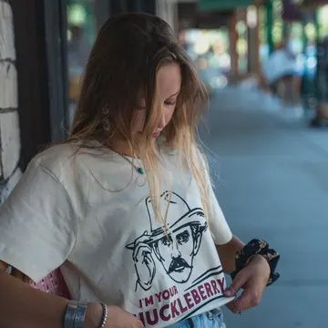 I&#39;m Your Huckleberry Unisex Tee, Color: Natural, Size: S