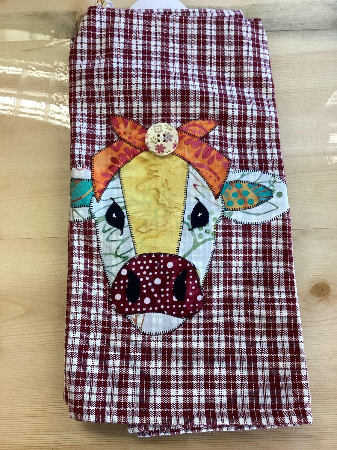 Appliqued Towel Set, Style: Cow