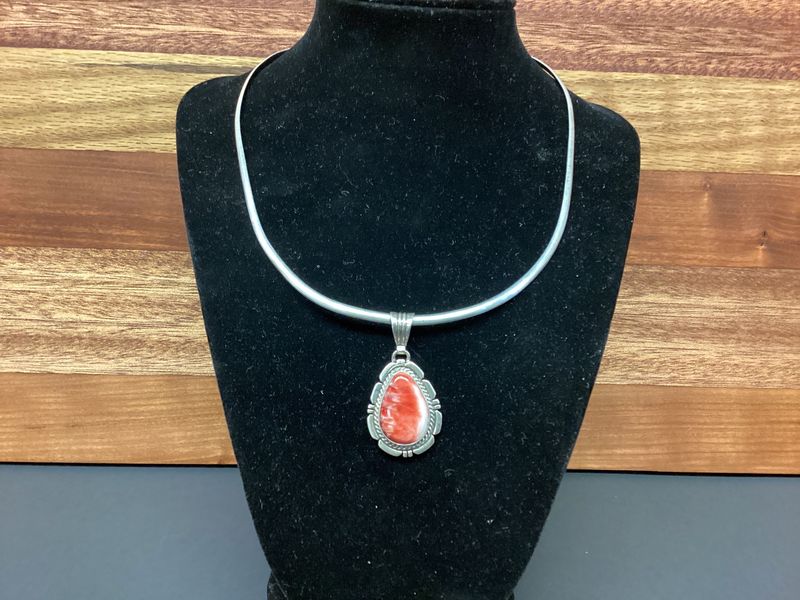Coral Stone (SS925) Necklace