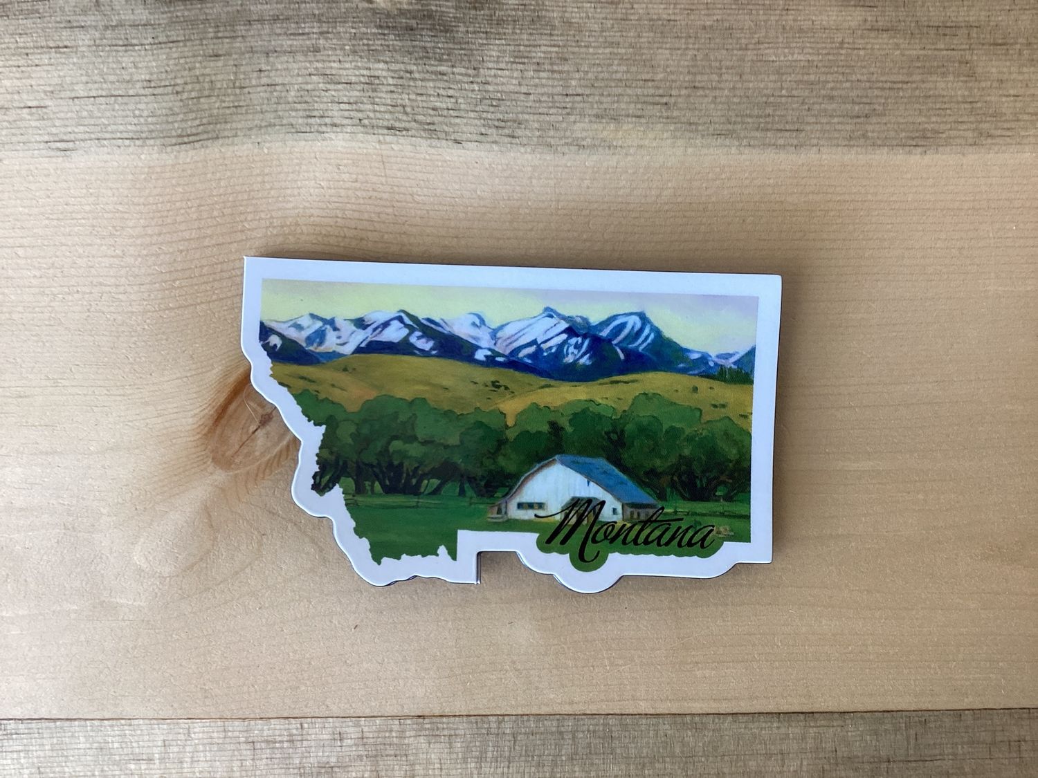 Montana Magnet, Style: White Barn