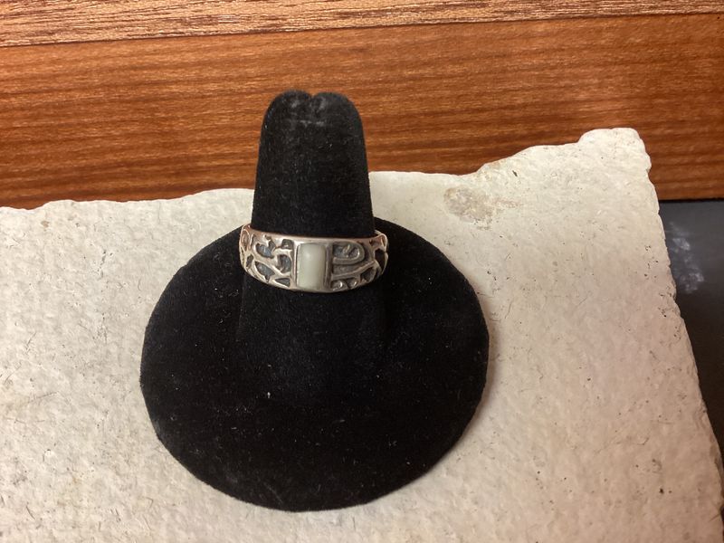 Opal Square Stone (SS925) Ring