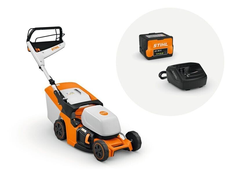 CORTACESPED BATERÍA  RMA 443 V BATERÍA AK 30 CARGADOR AL 101