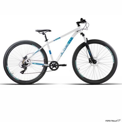BICI 29_ ALUM AZUL  BLANCA F-D HIDRA. _RC300_ MICROSIFT 21VEL T-19