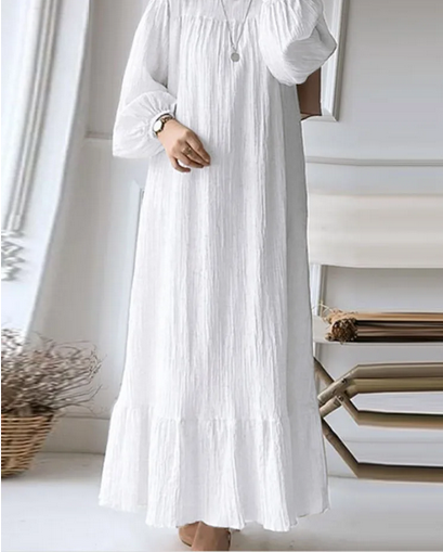 Weiße Abaya