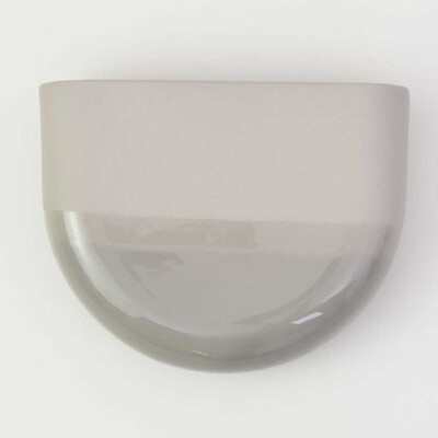 HARM & ELKE dip wall vase-half round Grey 090