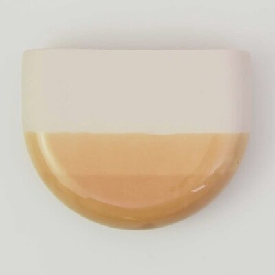 HARM & ELKE dip wall vase-half round Nude 041
