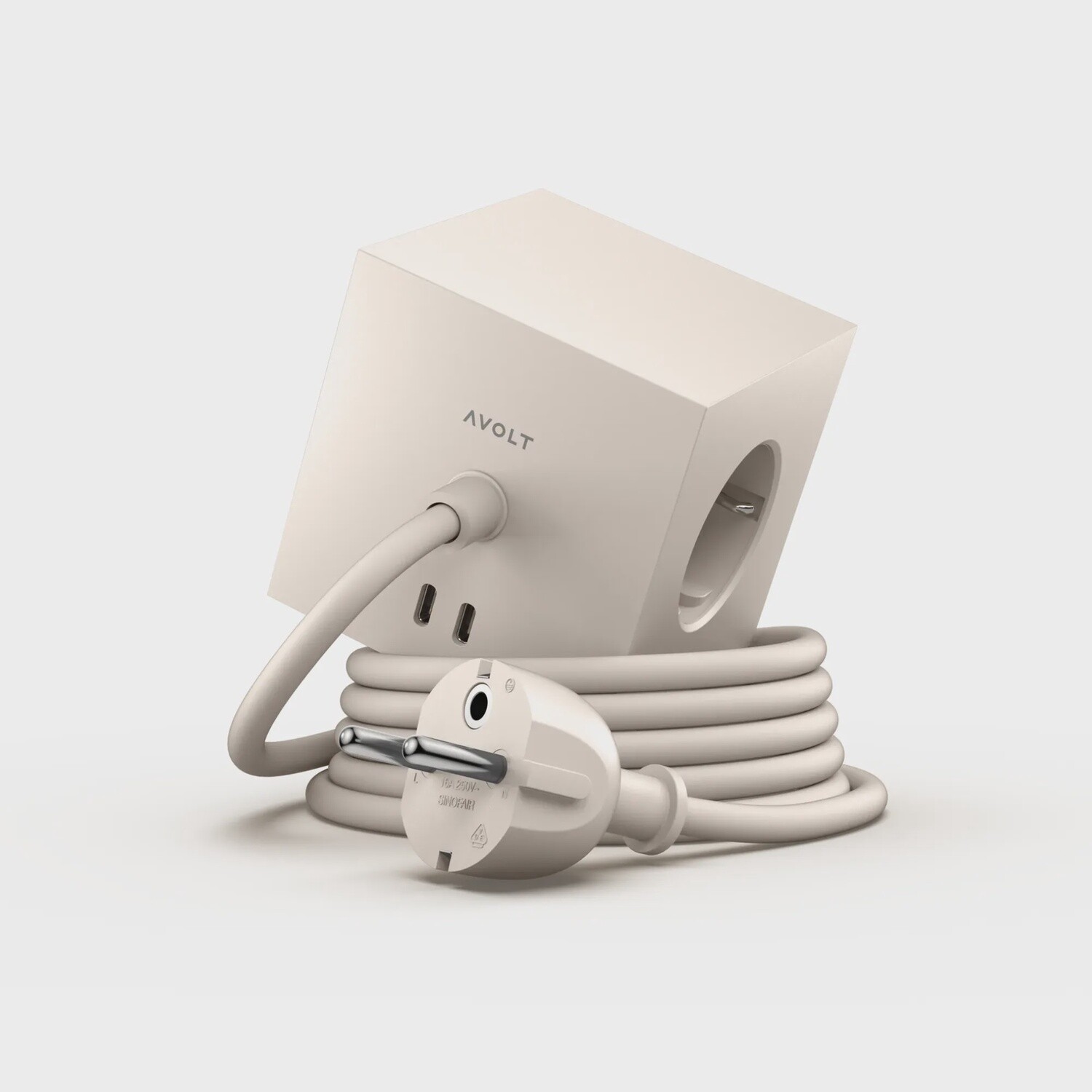 AVOLT Square 1 Stekkerdoos USB-C Nomad Sand
