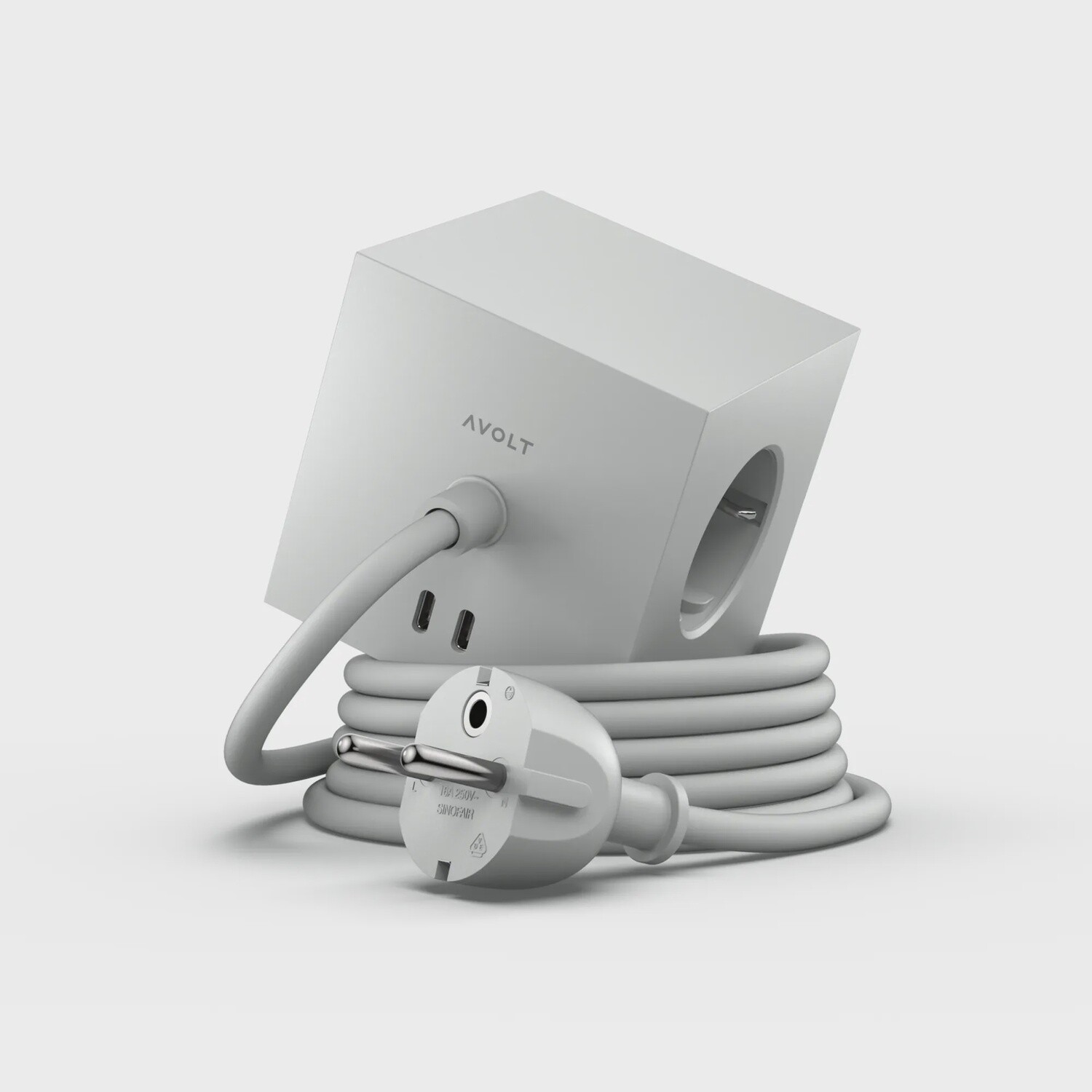 AVOLT Square 1 Stekkerdoos USB-C Gotland Grey