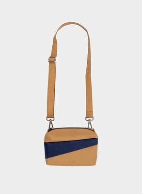 SUSAN BIJL Bum Bag Camel-navy Small