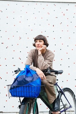 SUSAN BIJL The New Shoppingbag Blue &amp; Navy large