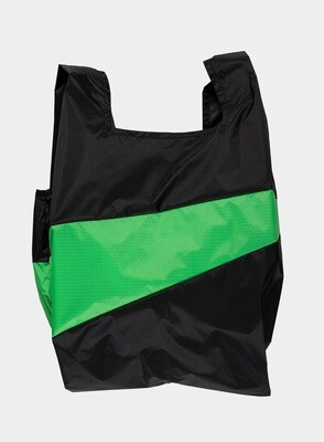 SUSAN BIJL Shoppingbag Black-Greenscreen Large