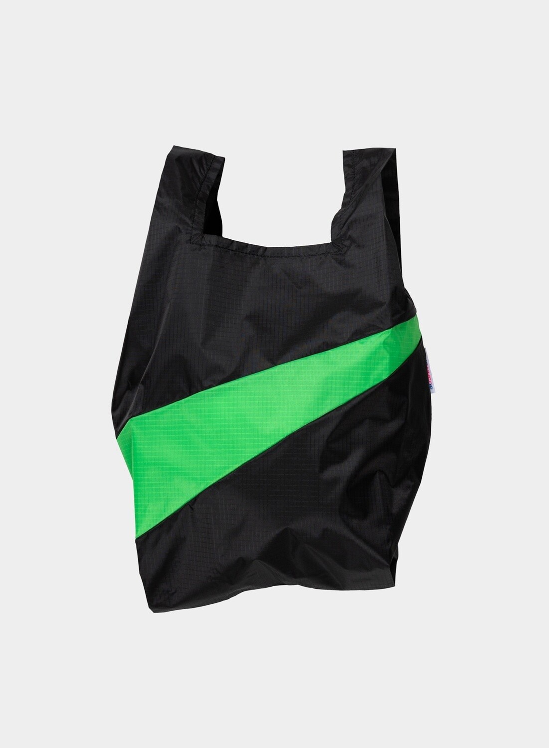 SUSAN BIJL Shoppingbag Black-Greenscreen Medium