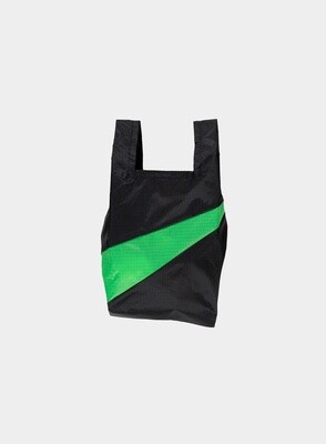 SUSAN BIJL Shoppingbag Black-Greenscreen Small