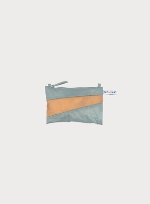 SUSAN BIJL Pouch grey-camel Small