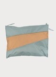 SUSAN BIJL Pouch grey-camel Large