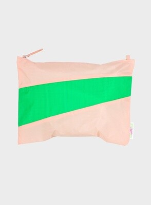 SUSAN BIJL Pouch powder-greenscreen Large