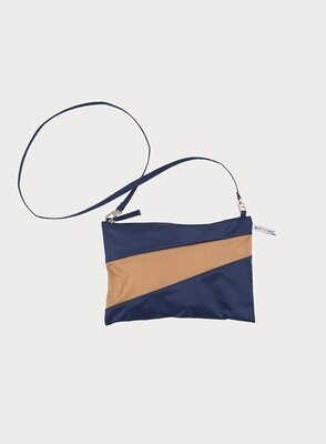 SUSAN BIJL The New Pouch Navy &amp; Camel medium