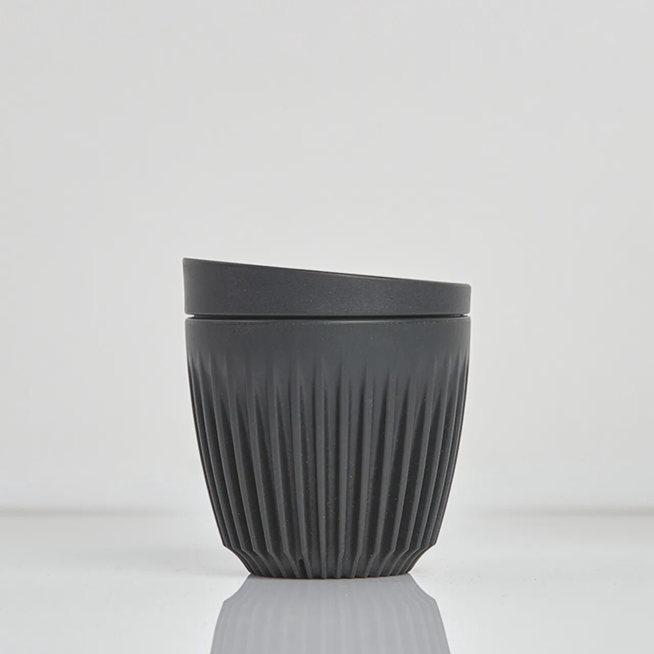 HUSKEE cup met deksel 180ml charcoal