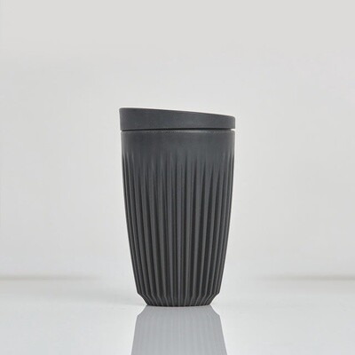 HUSKEE cup met deksel 360ml charcoal