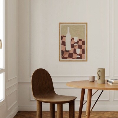 ATELIER AHA Poster #1 Talking &amp; Sipping 50x70cm