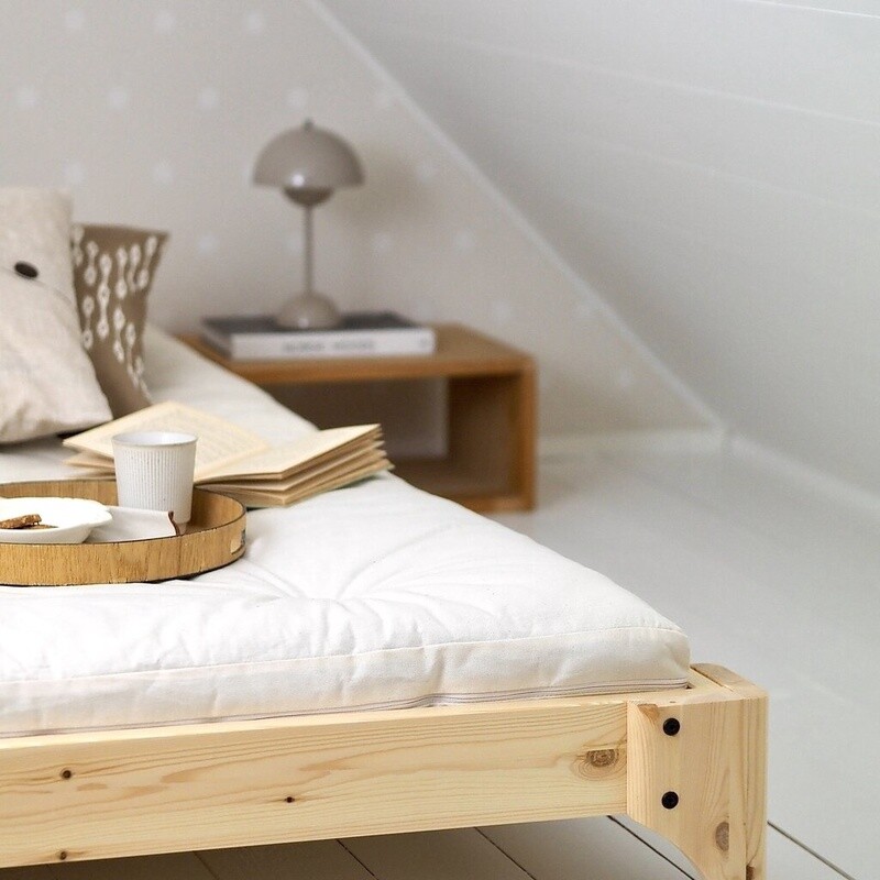 KARUP DESIGN Elan Bed blank gelakt