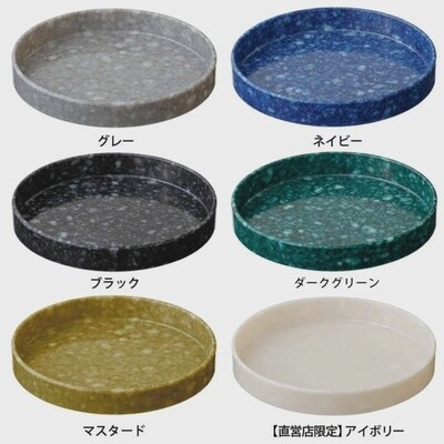 HIGHTIDE Melamine circle desk tray