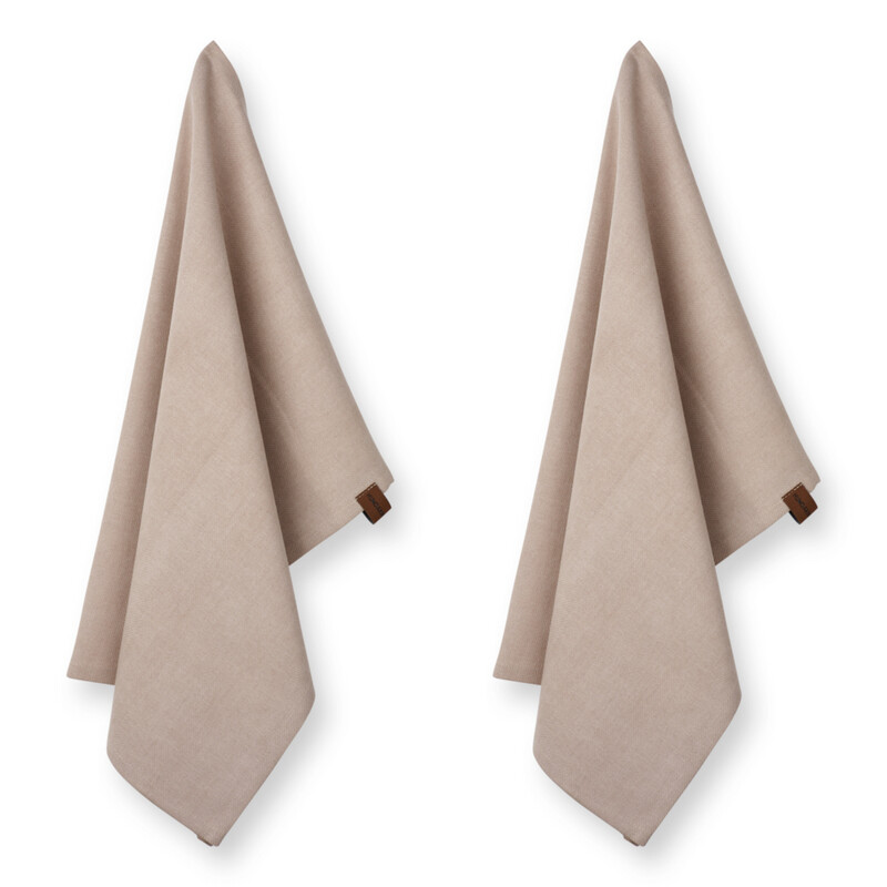 HUMDAKIN Organic Theedoek 2-pack Latte