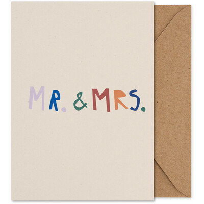 PAPER COLLECTIVE Art card A5 Mr. & Mrs.