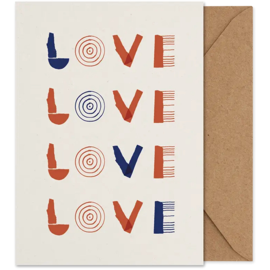 PAPER COLLECTIVE Art card A5 Love