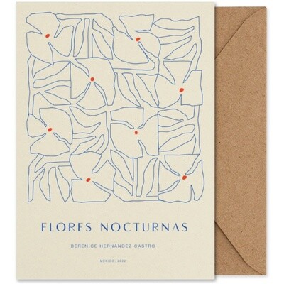 PAPER COLLECTIVE Art card A5 Flores Nocturnas