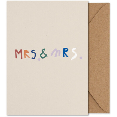 PAPER COLLECTIVE Art card A5 Mrs. & Mrs.