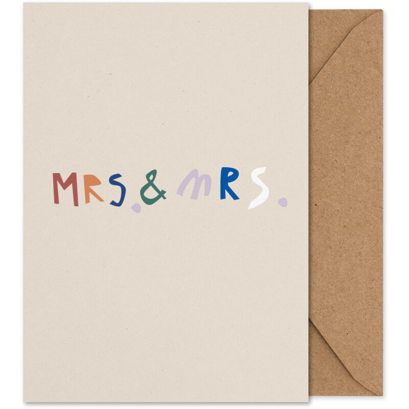 PAPER COLLECTIVE Art card A5 Mrs. &amp; Mrs.