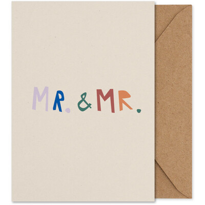 PAPER COLLECTIVE Art card A5 Mr. &amp; Mr.