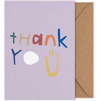 PAPER COLLECTIVE Art card A5 Thank you