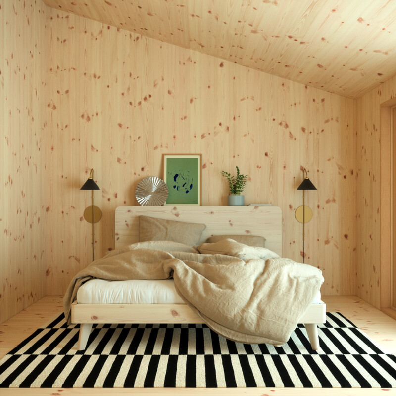 KARUP DESIGN Retreat Bed blank gelakt
