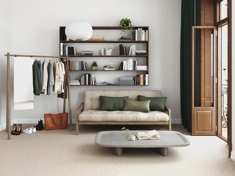 KARUP DESIGN Grab Slaapbank bruin gelakt
