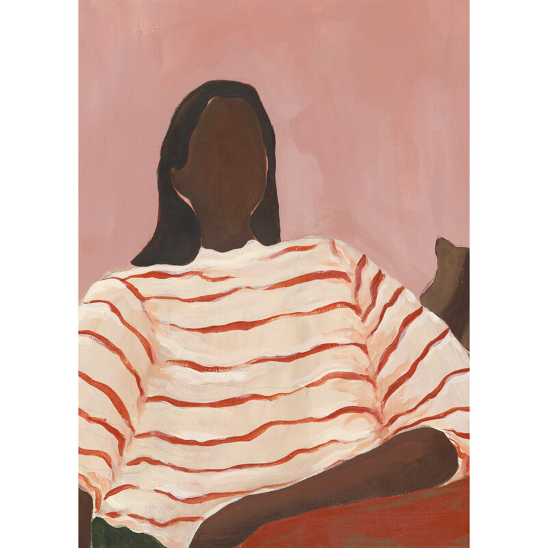 PAPER COLLECTIVE poster Red Stripes 50X70cm