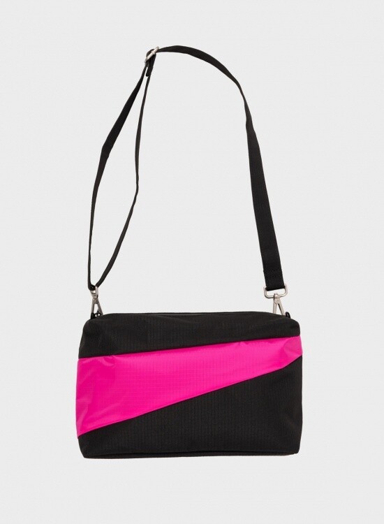 SUSAN BIJL Bum Bag black-pretty pink Medium