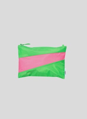 SUSAN BIJL Pouch Greenscreen-Fluo Pink Medium