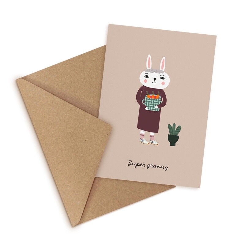 LITTLE OTJA postcard Super Granny Card