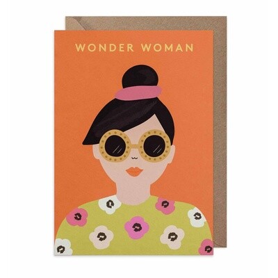 LITTLE OTJA postcard Wonder Woman