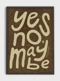 ATELIER AHA Poster Yes No Maybe 30x40cm