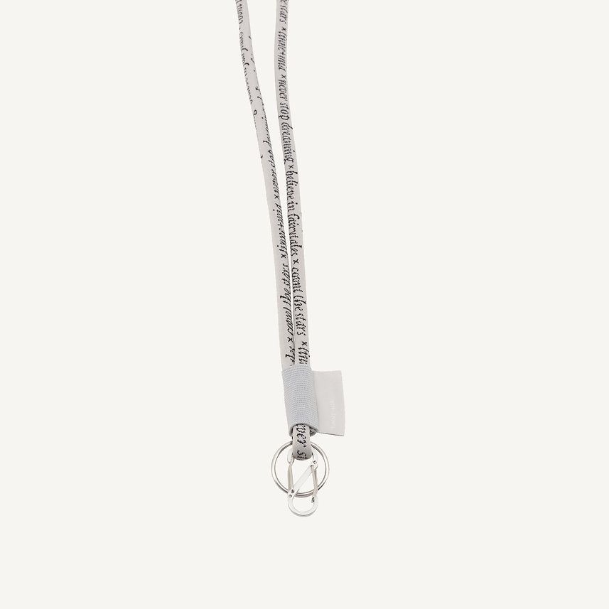 TINNE+MIA keycord Lore, Kleur: silver