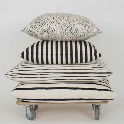 A WORLD OF CRAFT Juana  kussenhoes wit/zwart 50x70cm