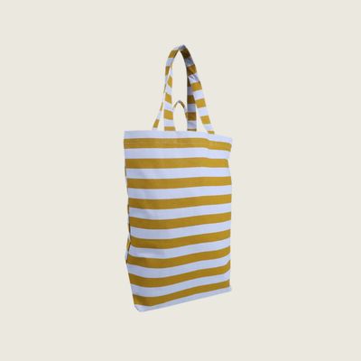 Shopper katoen Stripes Ice &amp; Seaweed