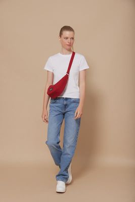 HINDBAG Andrea schoudertas terracotta